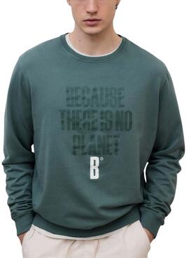 Sweatshirt Ecoalf Bardera verte pour homme