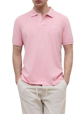 Polo Ecoalf Tedan rose pour homme