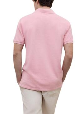 Polo Ecoalf Tedan rose pour homme