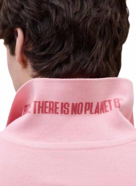 Polo Ecoalf Tedan rose pour homme