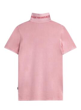 Polo Ecoalf Tedan rose pour homme