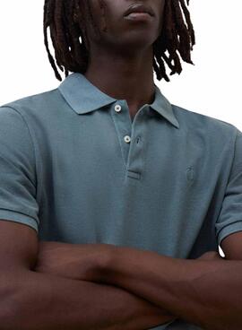 Polo Ecoalf Tedan vert pour homme