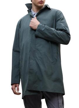 Manteau Ecoalf Packable Vestal vert pour homme.