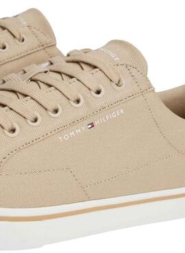 Chaussures Tommy Jeans Vulc en toile camel pour homme