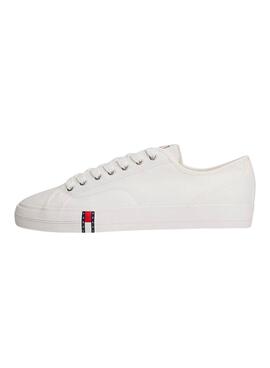 Chaussures Tommy Jeans Archive en toile blanche pour homme