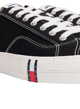 Chaussures Tommy Jeans Archive en toile noire pour homme