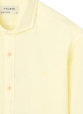Chemise Silbon Sport jaune pour homme