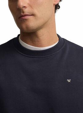 Sweatshirt Silbon Club Saint Tropez bleu marine pour homme