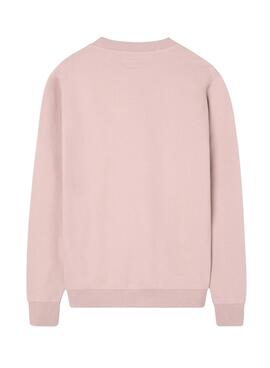 Sweat à capuche Silbon Minilogo rose pour homme