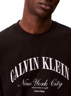 T-shirt Calvin Klein Jeans March noir pour homme