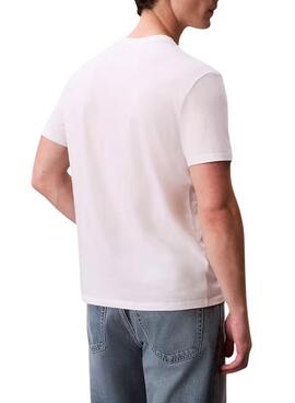 Maillot Calvin Klein Jeans Micro monologue blanc pour homme