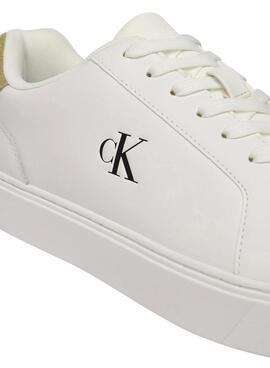 Chaussures Calvin Klein Jeans Classic Cupsole blanches pour homme