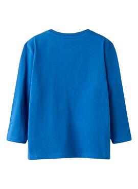 T-shirt Name It sport 86 bleu pour garçon.