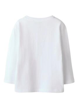 Maillot Name It robot skater blanc pour garçon