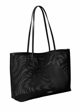 Sac Calvin Klein Jeans Emblem mesh noir pour femme
