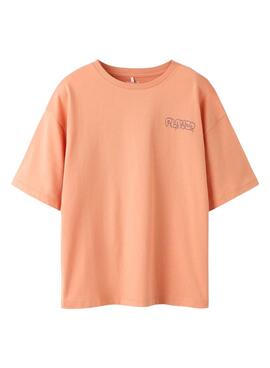 T-shirt Name It Player orange pour garçon