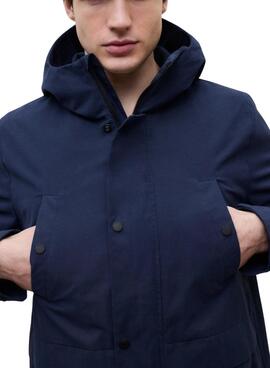 Veste Ecoalf Gab bleue pour homme