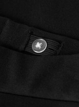 Pantalon Name It noir avec rayure latérale pour fille