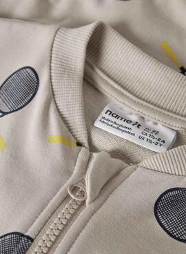 Veste Name It raquettes de tennis grises en pierre pour garçon