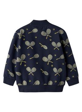 Veste Name It raquettes de tennis bleues marine pour garçon