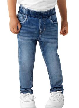 Pantalon Name It bleu moyen pour garçon