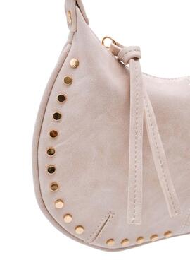 Sac Mayoral clouté doré beige pour fille