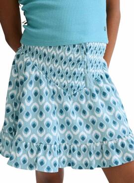 Jupe Mayoral imprimée bleue pour fille