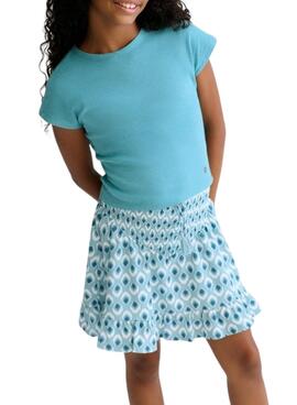 Jupe Mayoral imprimée bleue pour fille