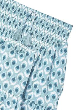 Jupe Mayoral imprimée bleue pour fille