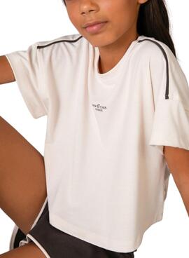 Ensemble sportif beige et noir pour fille de la marque Mayoral.