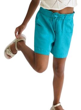 Pantalon fluide Mayoral turquoise pour fille