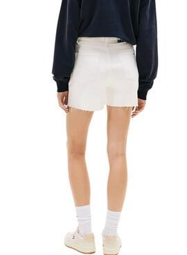 Shorts Tommy Jeans Mom blanc pour femme