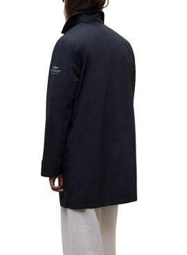 Trench-coat Ecoalf Packable Verne marine pour femme.