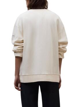 Sweatshirt Ecoalf Ankara beige pour femme