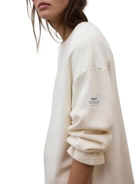 Sweatshirt Ecoalf Ankara beige pour femme