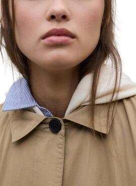 Manteau Ecoalf Packable Verne moutarde pour femme