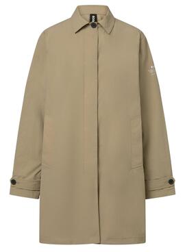 Manteau Ecoalf Packable Verne moutarde pour femme