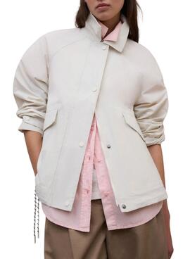 Veste Ecoalf Major beige pour femme