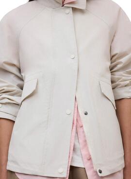 Veste Ecoalf Major beige pour femme