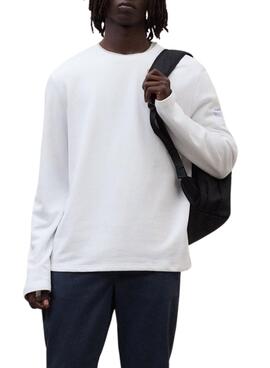 T-shirt Ecoalf à manches longues Sustano blanc pour homme