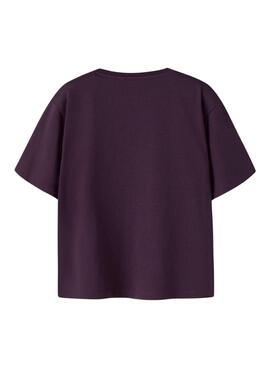 T-shirt Name It Benna violet banana print for girl