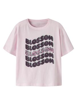 T-shirt Name It Benna imprimé Blossom rose clair pour fille
