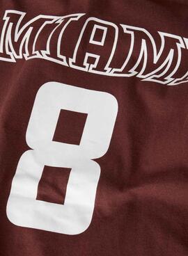 T-shirt Name It Thomas style collège marron pour garçon