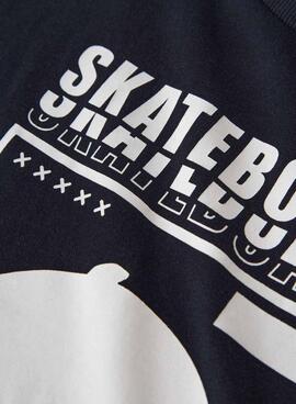 T-shirt Nom It Thomas skate noir pour enfant