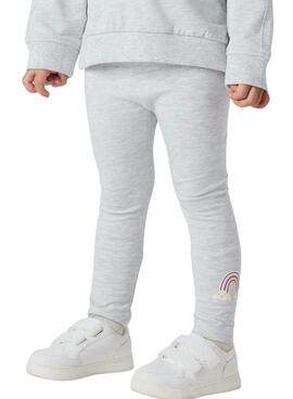 Leggings Name It Bilona arc-en-ciel gris clair pour fille