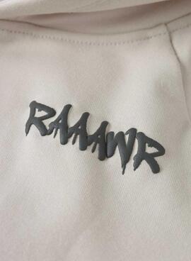 Sweat à capuche beige dinosaure pour garçon Name It