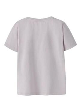 Chemise Name It Bearta violette framboise pour fille