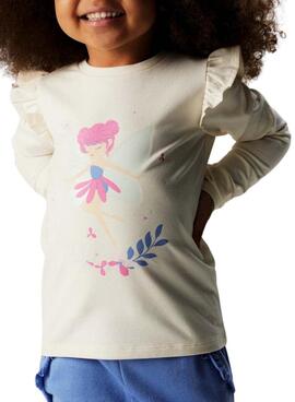 T-shirt Name It fée beige clair pour fille