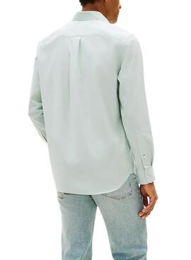 Chemise Tommy Hilfiger Light Oxford à rayures vertes pour homme