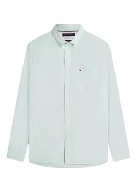 Chemise Tommy Hilfiger Light Oxford à rayures vertes pour homme